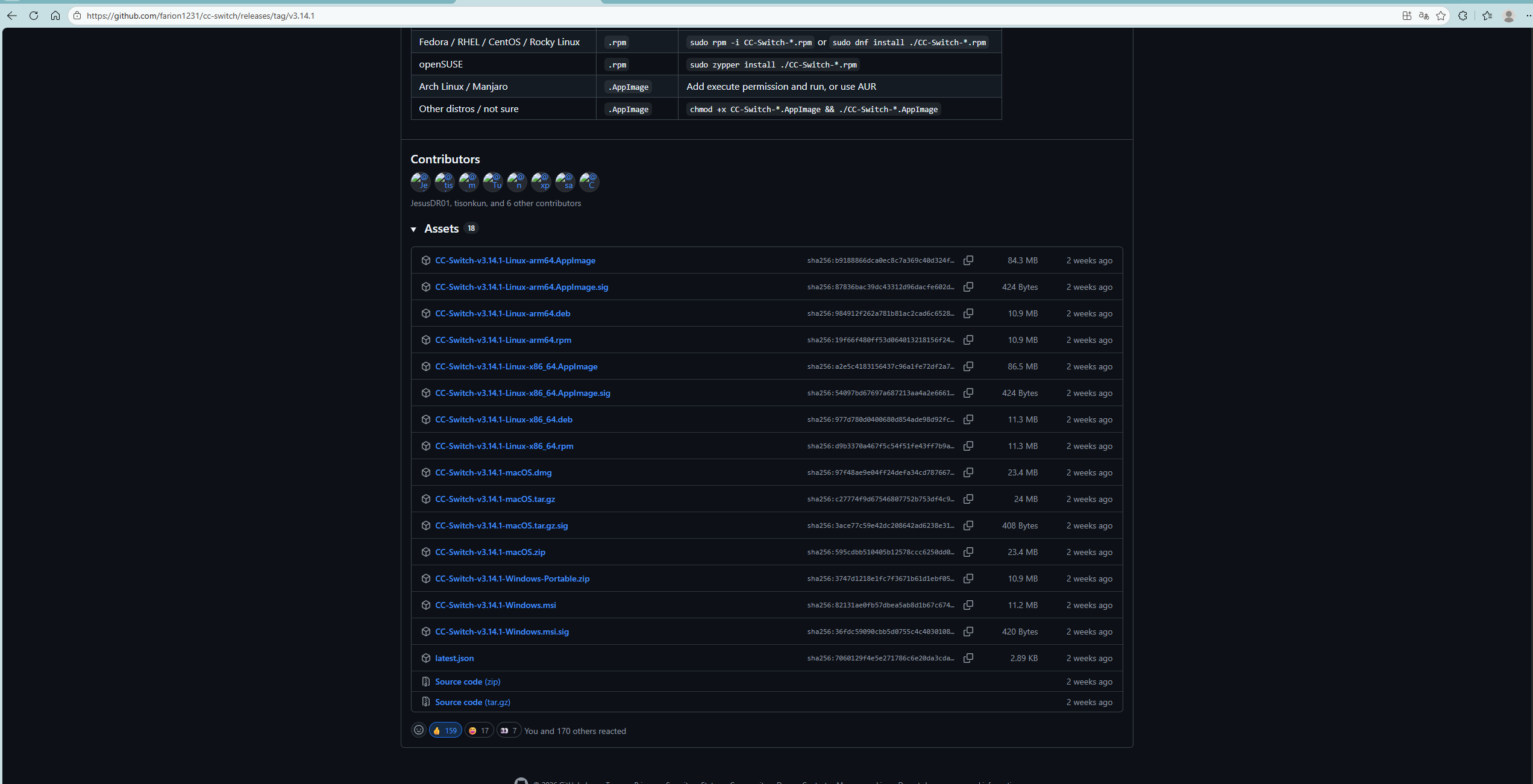 releases